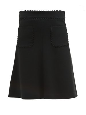Scalloped-edge crepe skirt | REDValentino | MATCHESFASHION UK