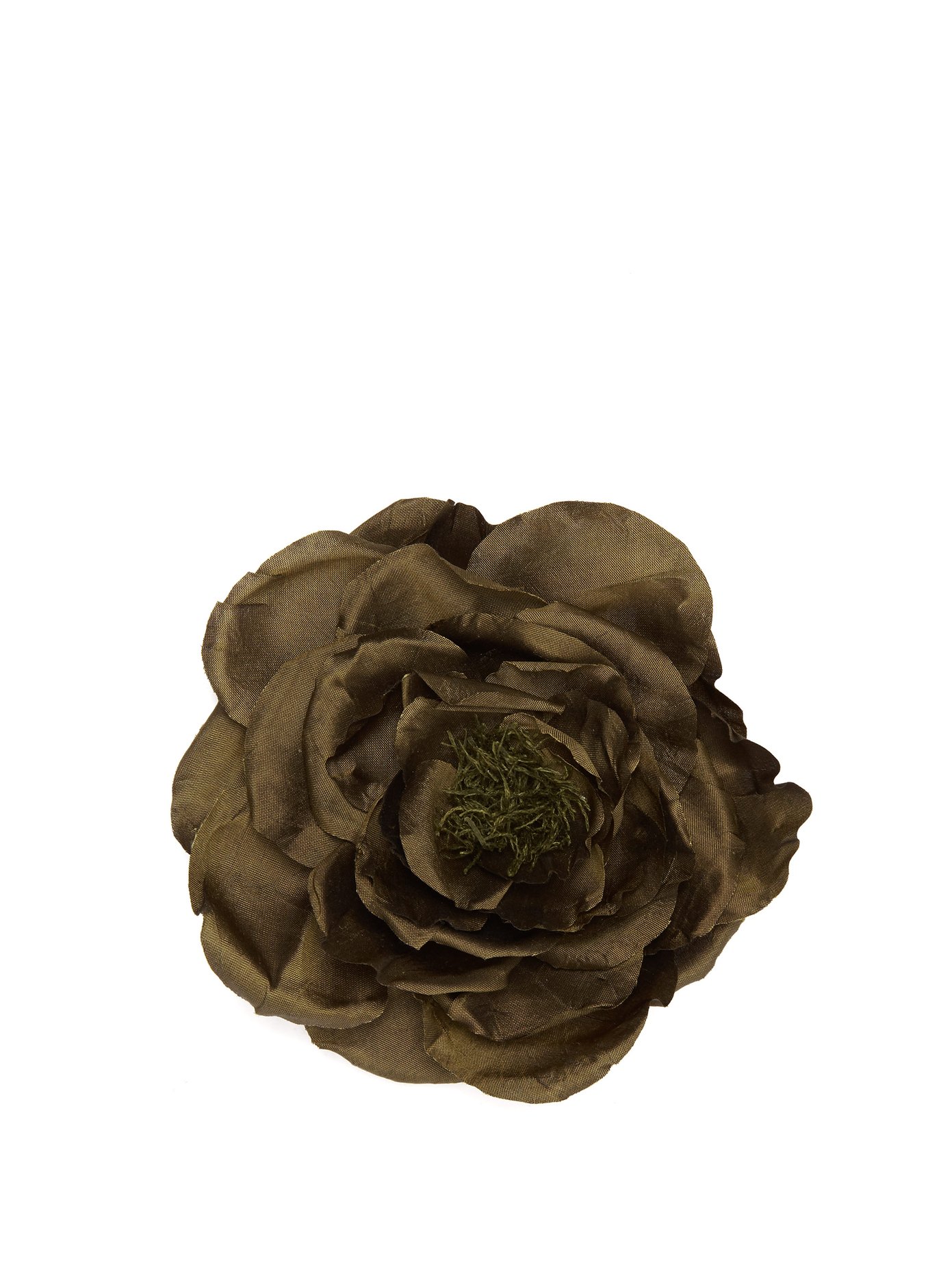 Broche Fleur Rose Et Mousse Philippa Craddock