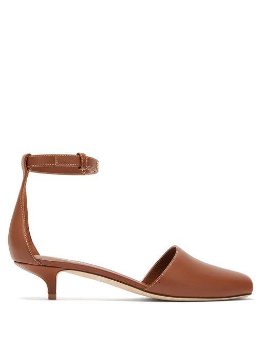 tan leather pumps uk