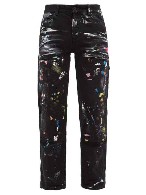 Paint-splatter jeans | Off-White 