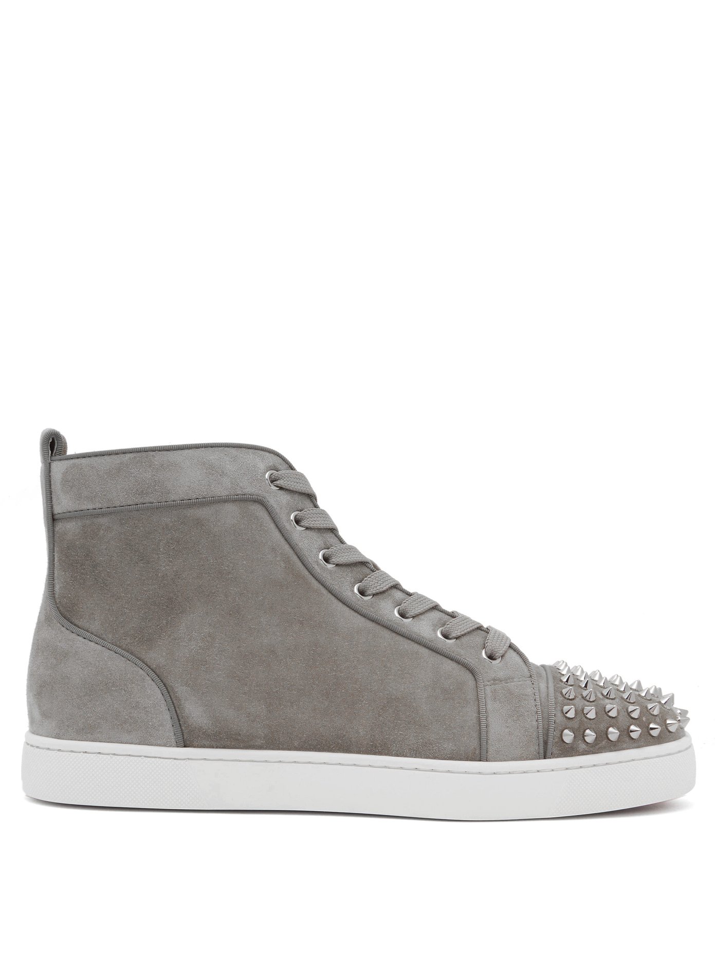 Louis spike-embellished high-top suede 