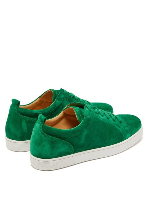 green suede trainers