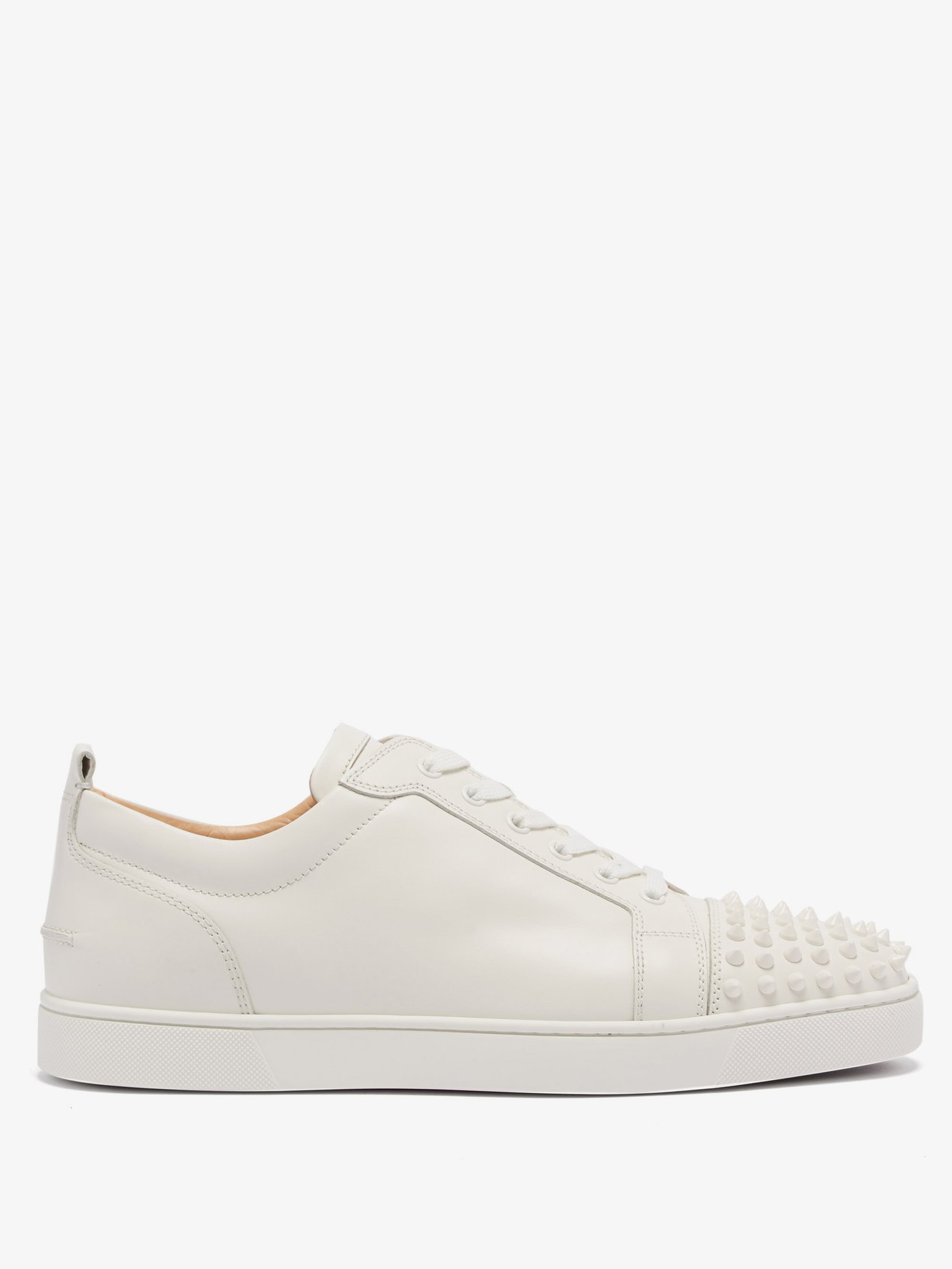 junior white leather trainers