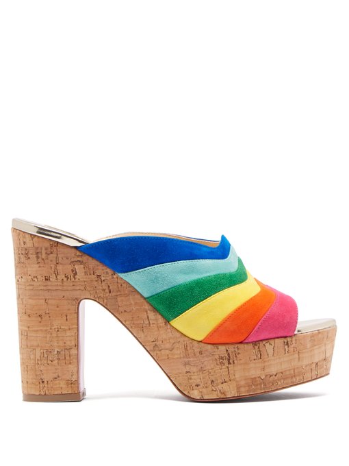 christian louboutin rainbow heels