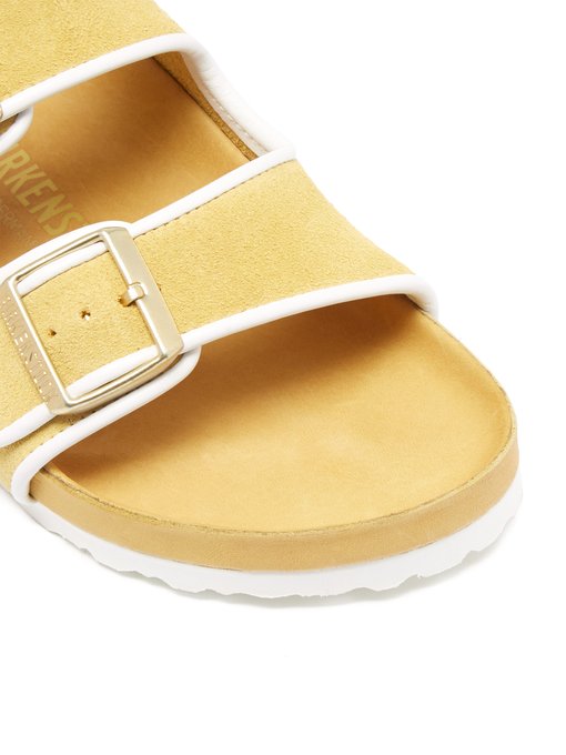 Arizona Mustard suede sandals | Birkenstock x Il Dolce Far Niente ...