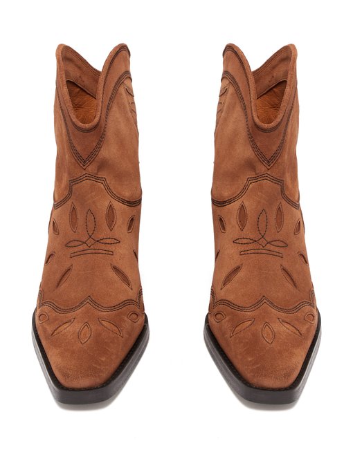 ganni low texas boots