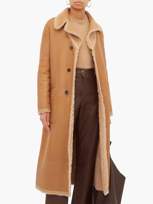 Maybelle reversible shearling coat 