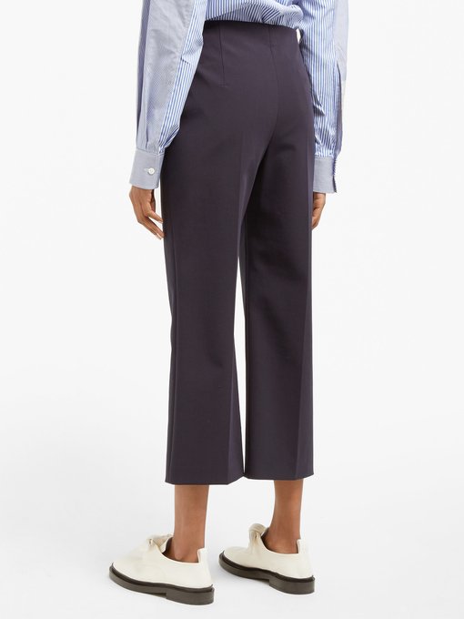 jersey cropped trousers