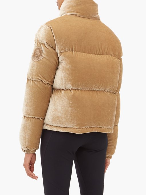 Rimac velvet high-neck quilted jacket 