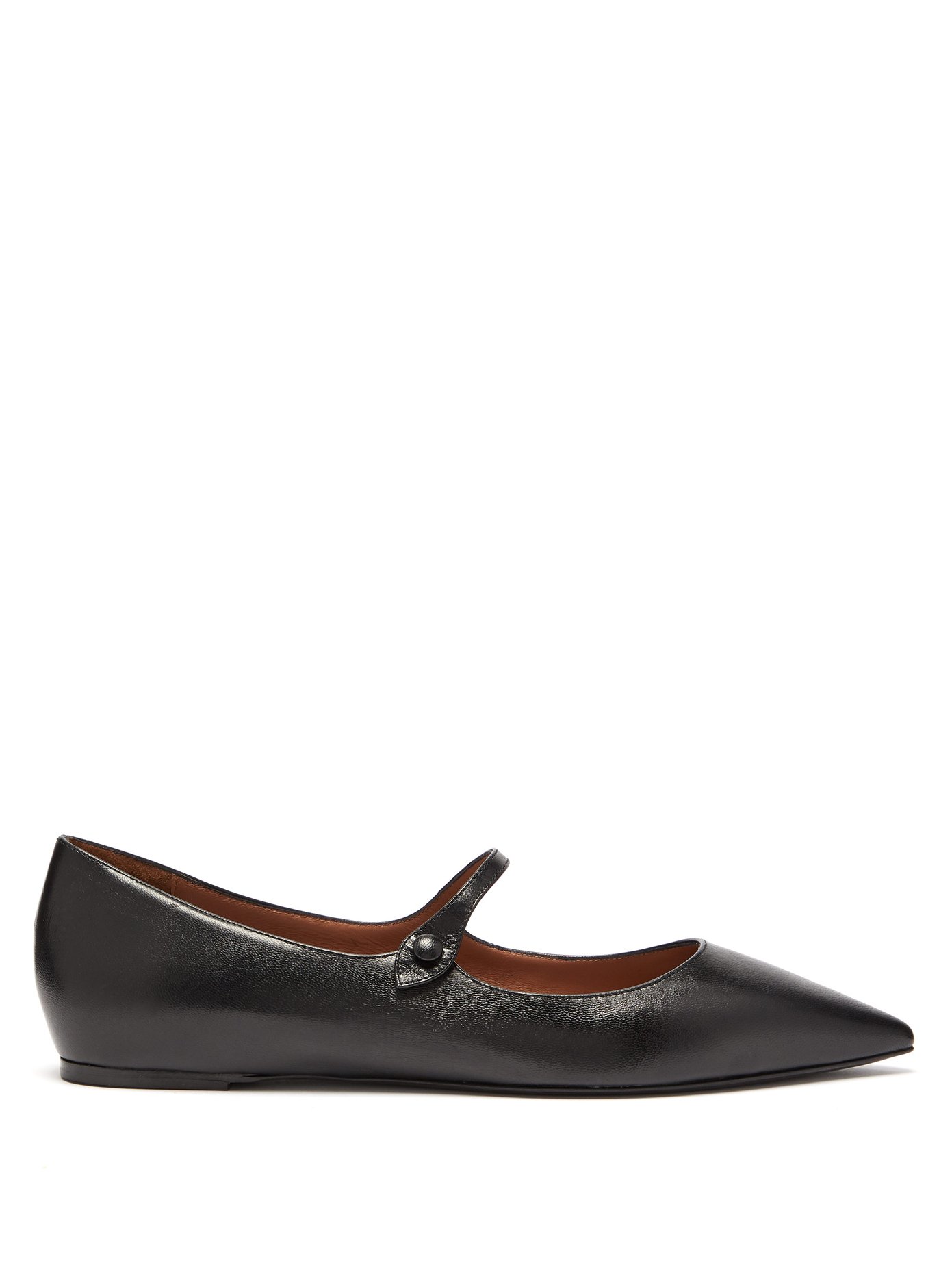 Hermione leather Mary-Jane flats 