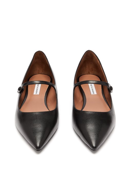 Hermione leather Mary-Jane flats 