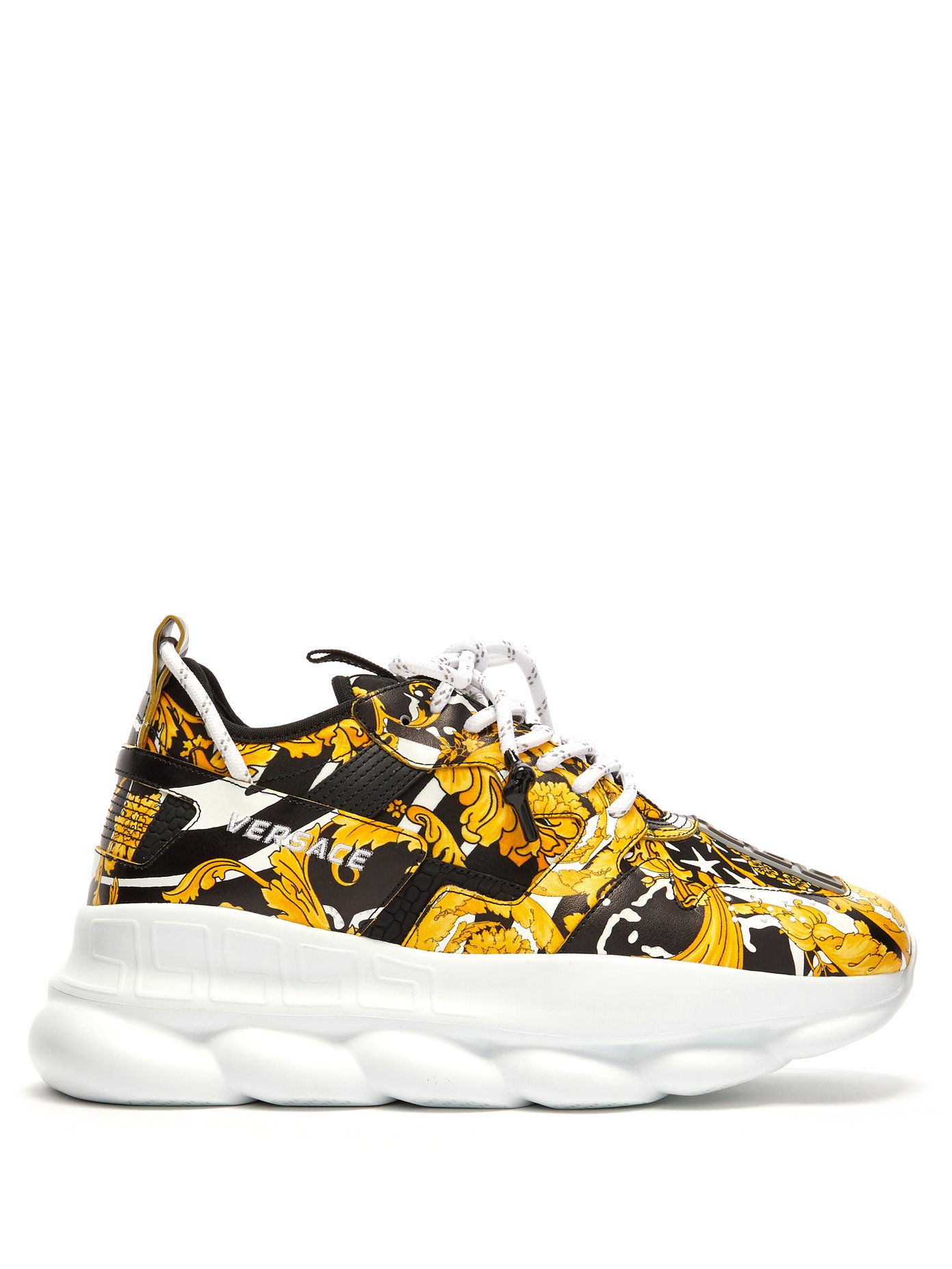 Chain Reaction baroque print sneakers 