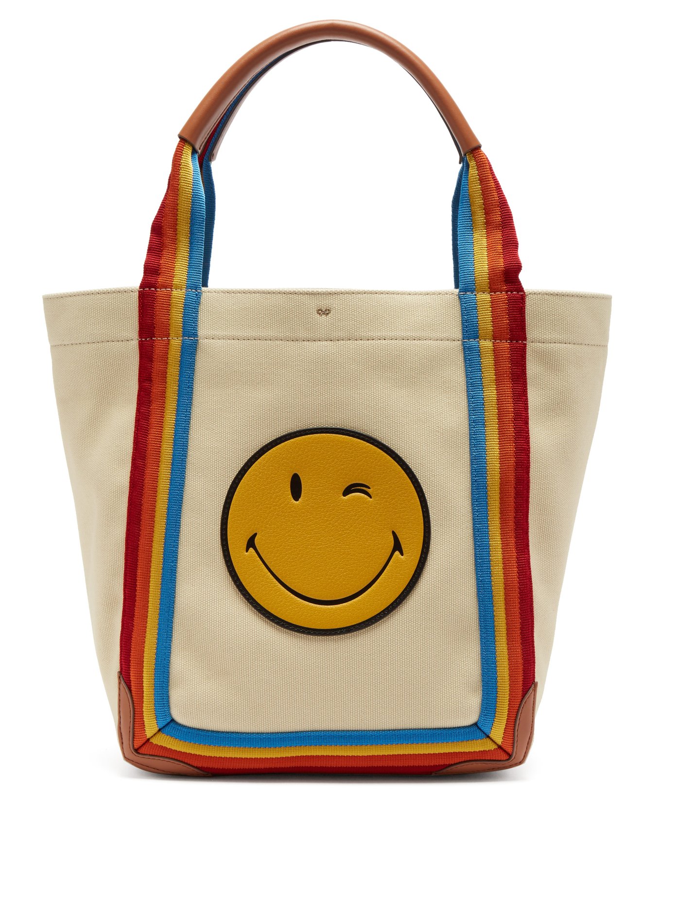 anya hindmarch smiley tote bag