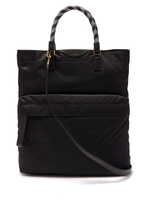 black cord tote bag