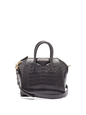 Antigona mini crocodile-effect leather bag | Givenchy | MATCHESFASHION US