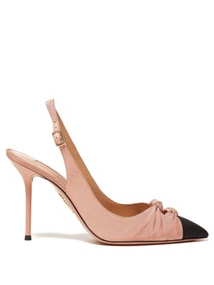 mamelu knotted slingback pumps