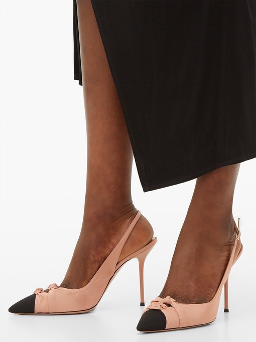 mamelu knotted slingback pumps