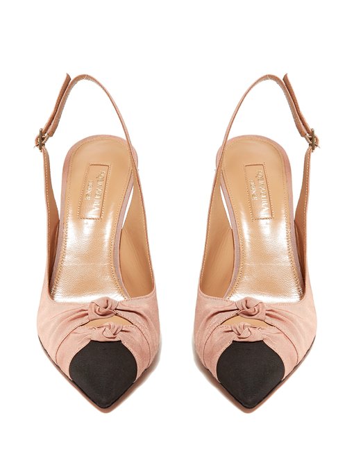 mamelu knotted slingback pumps