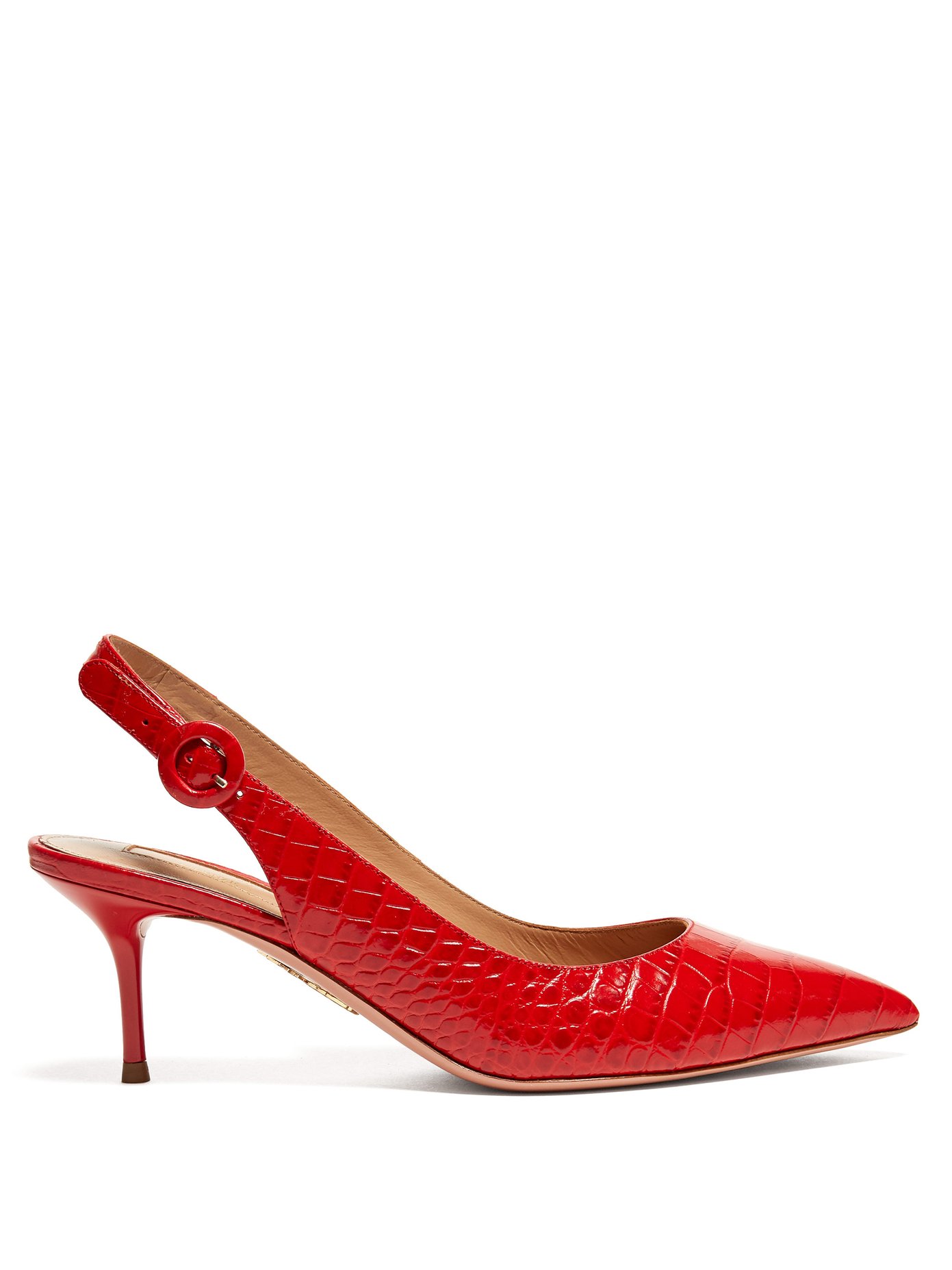 aquazzura red shoes