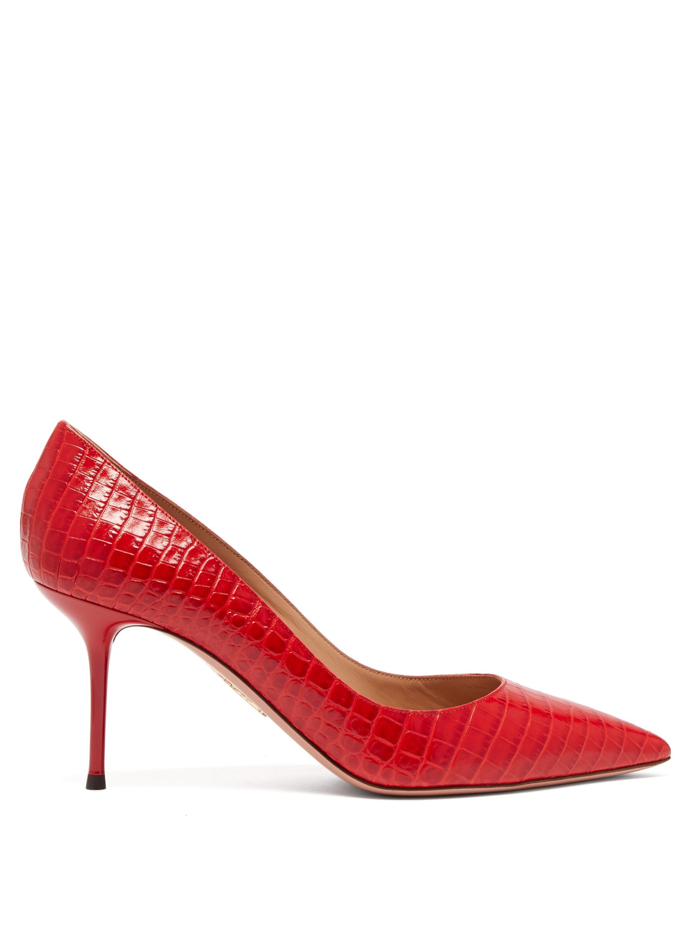 aquazzura red pumps