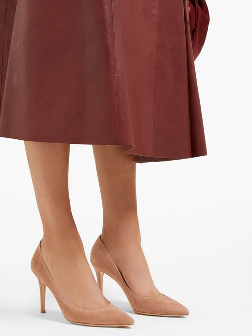 gianvito rossi 85 suede pumps