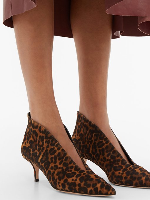 gianvito rossi leopard boots