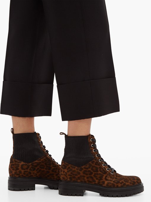 gianvito rossi leopard boots