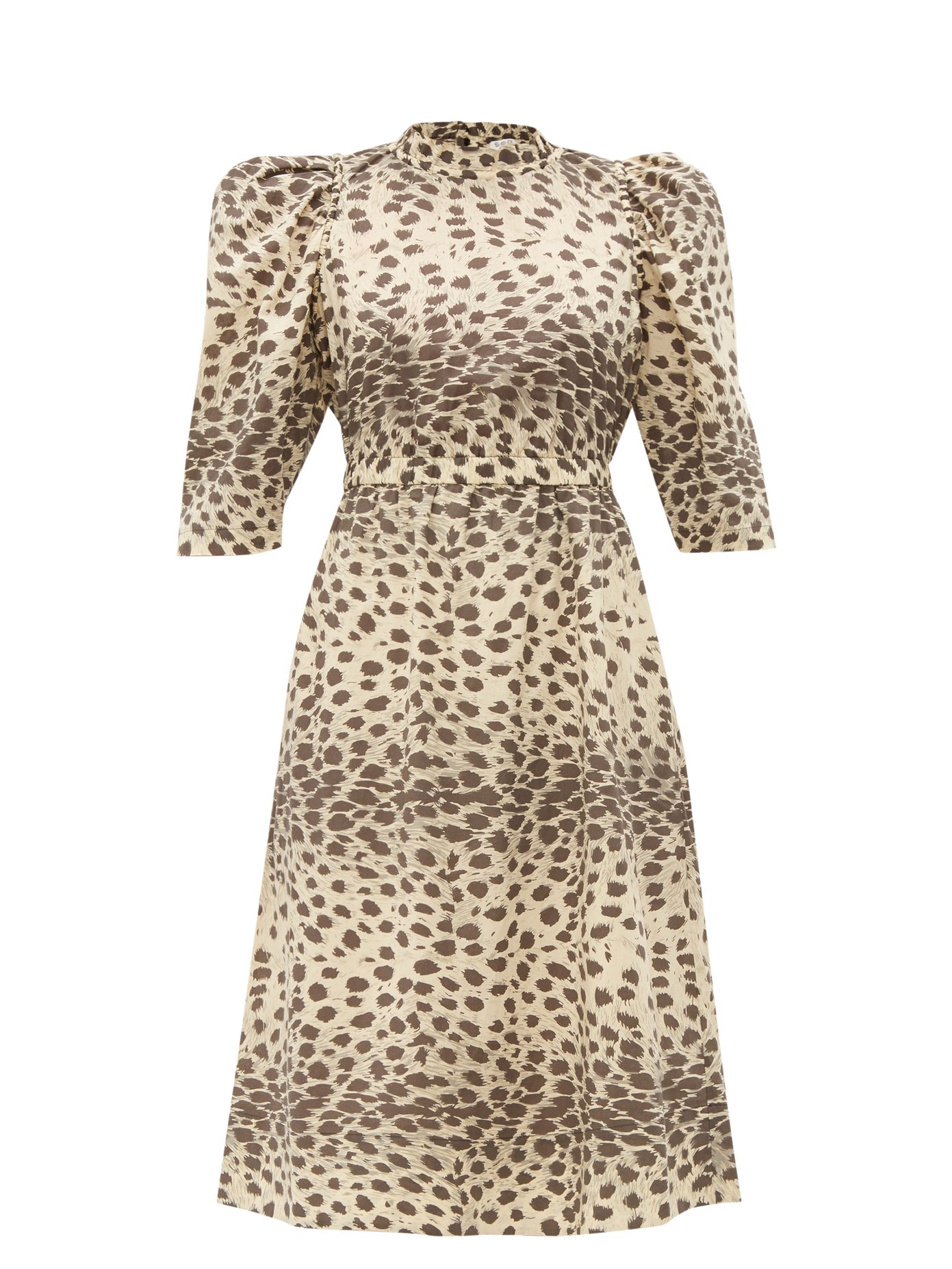 leopard print cotton dress