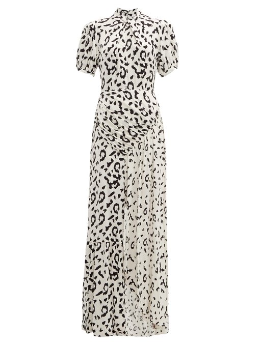self portrait leopard print dress