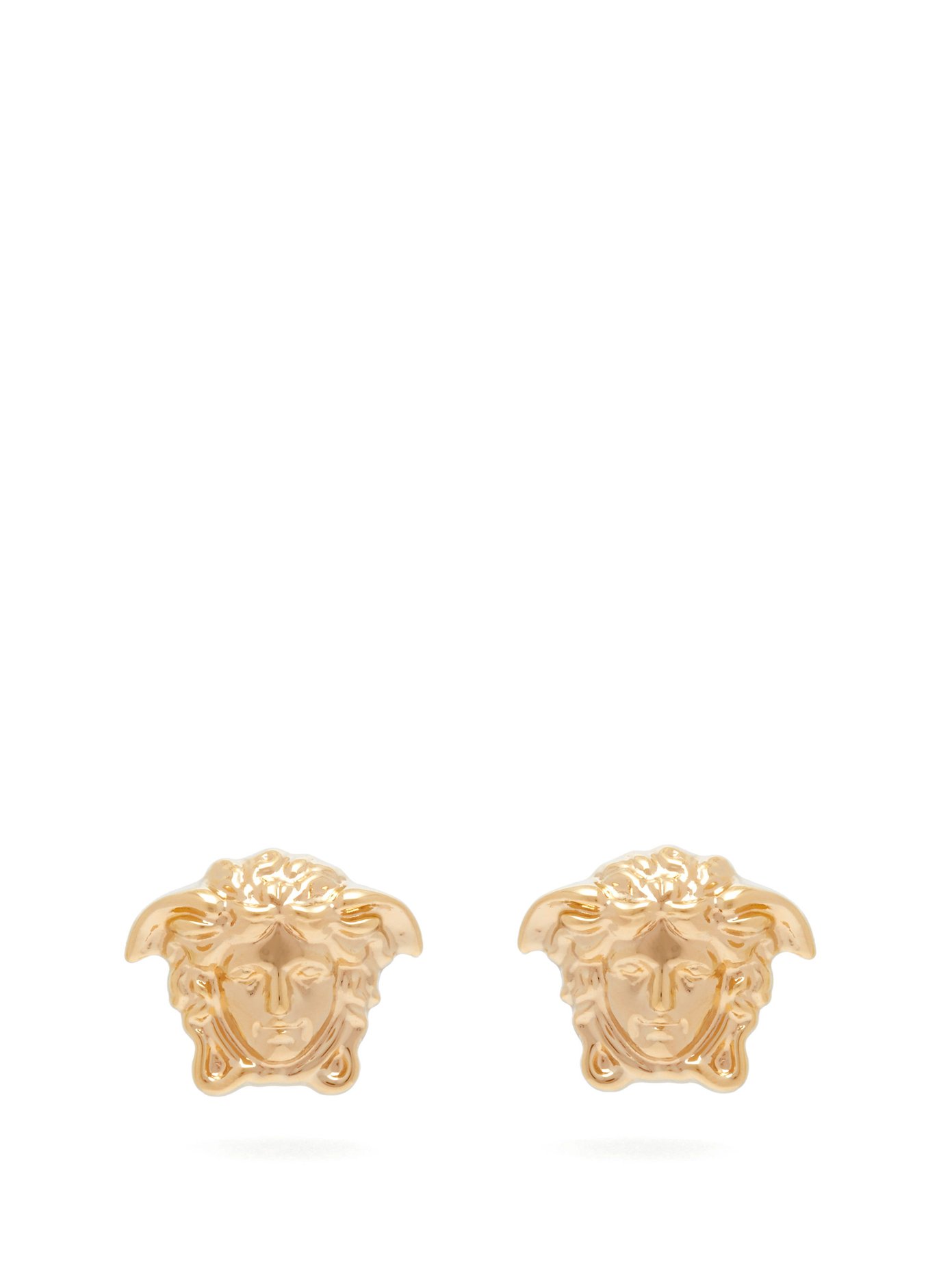 versace medusa earrings gold