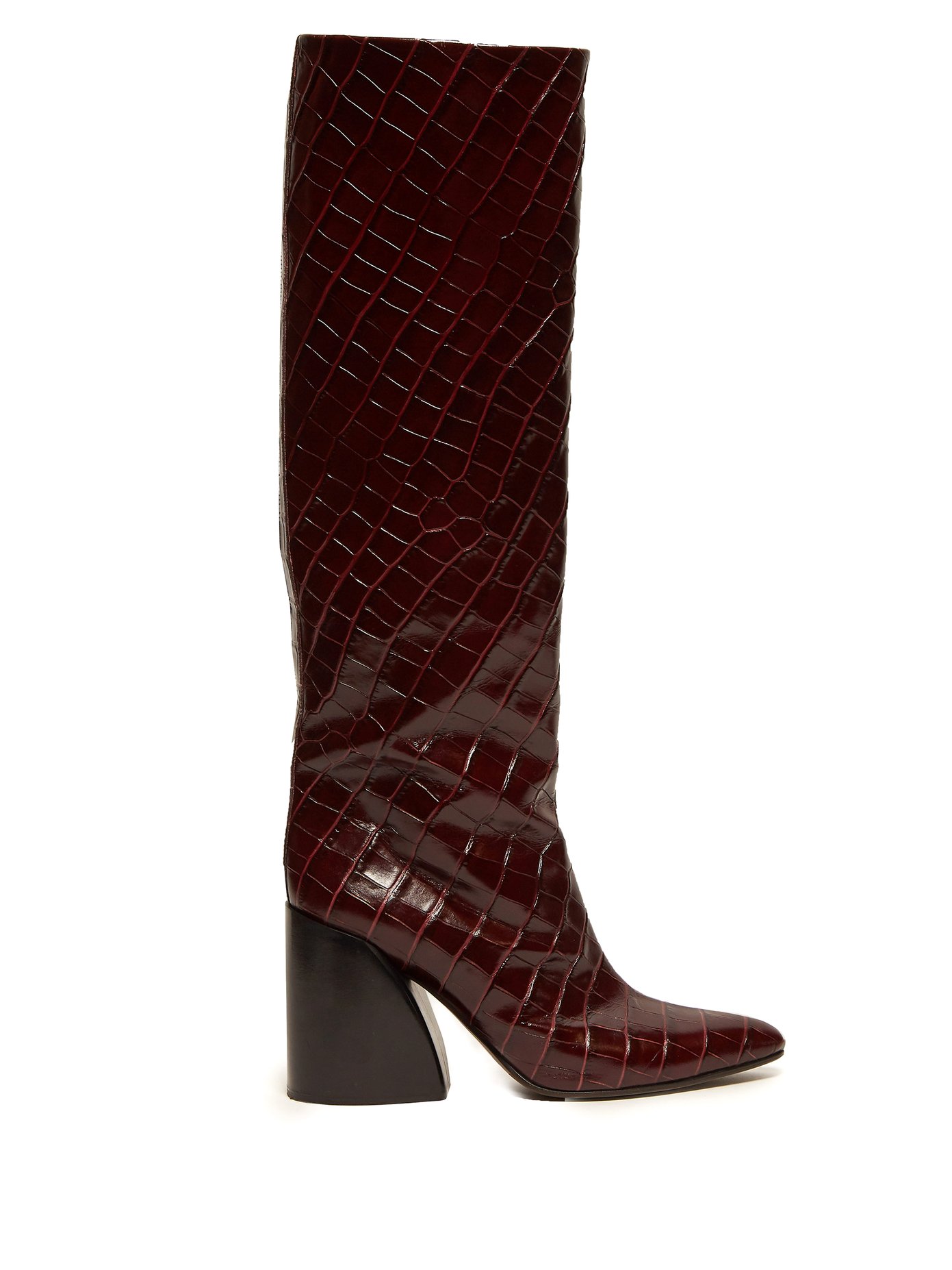 croc knee high boots