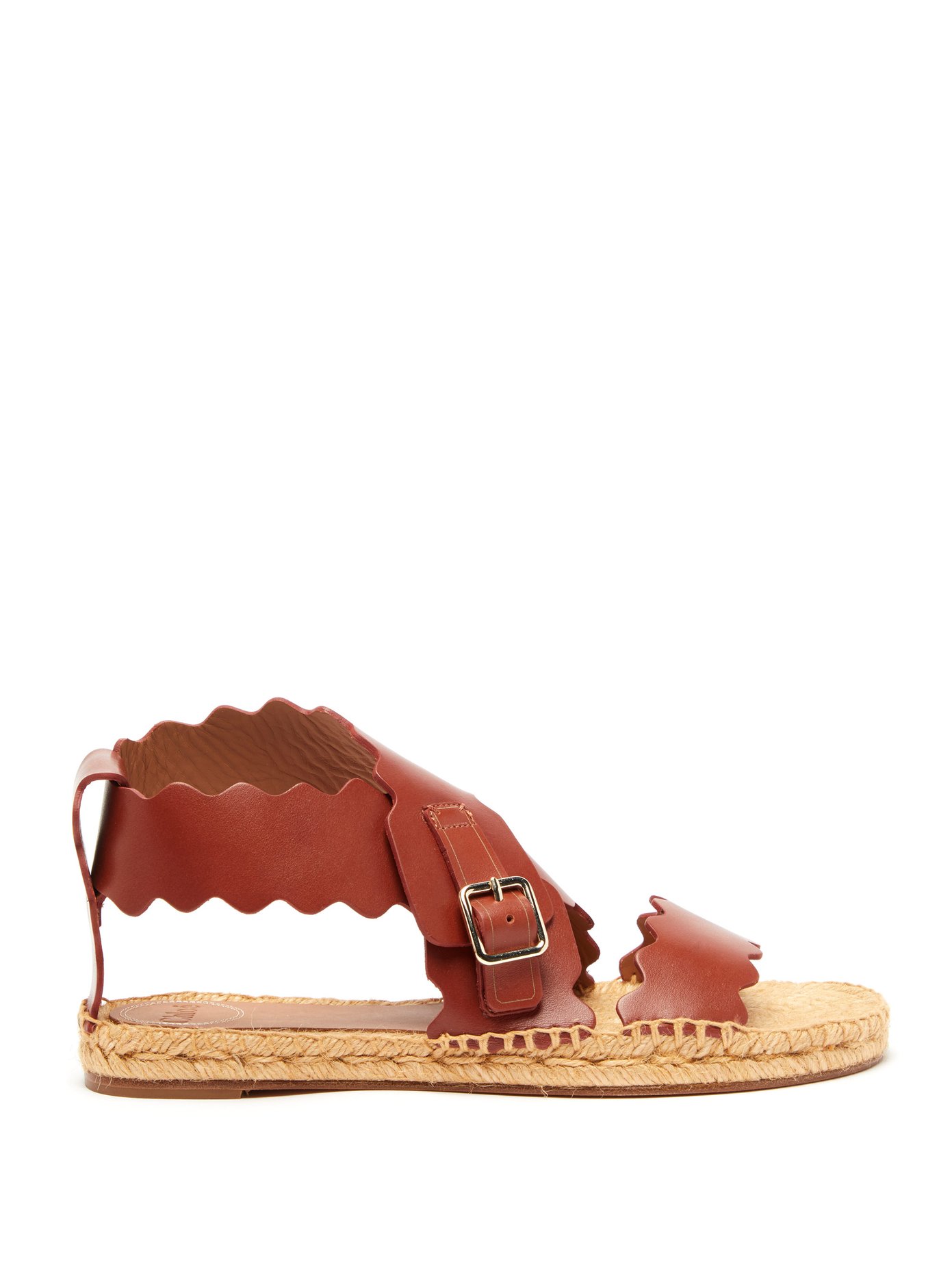 chloe lauren scalloped sandal