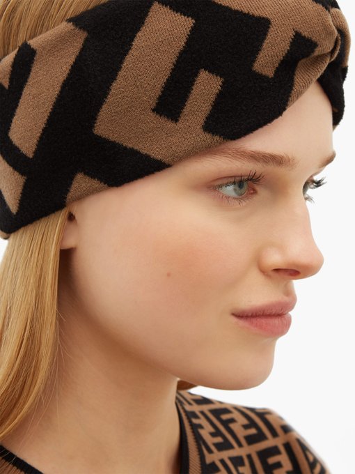 FF-logo jacquard-knit headband | Fendi 