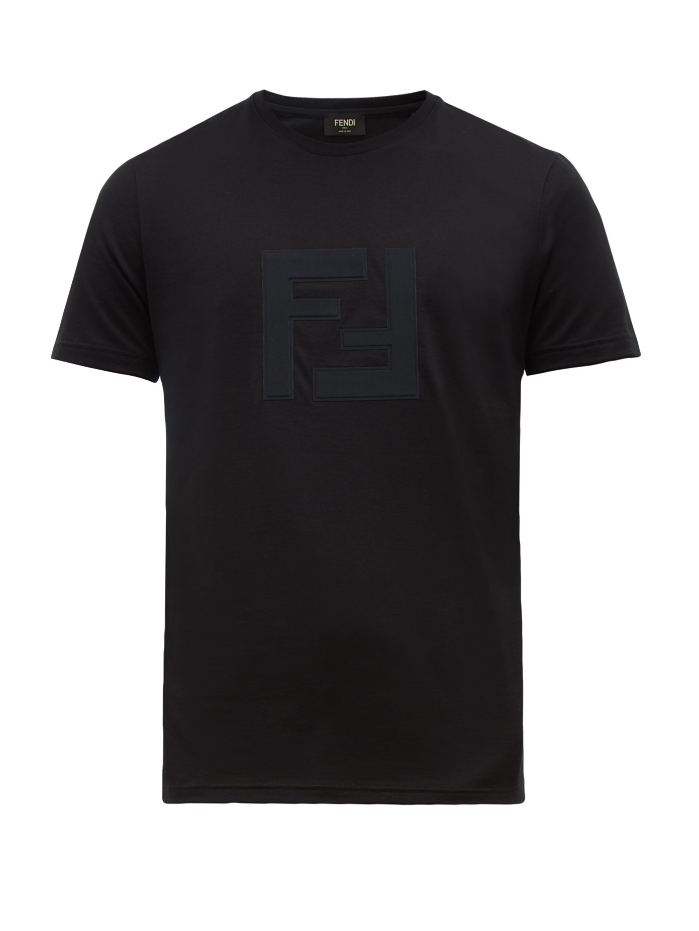 FF-appliqué cotton-jersey T-shirt 