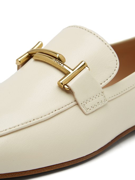 gold bar loafers