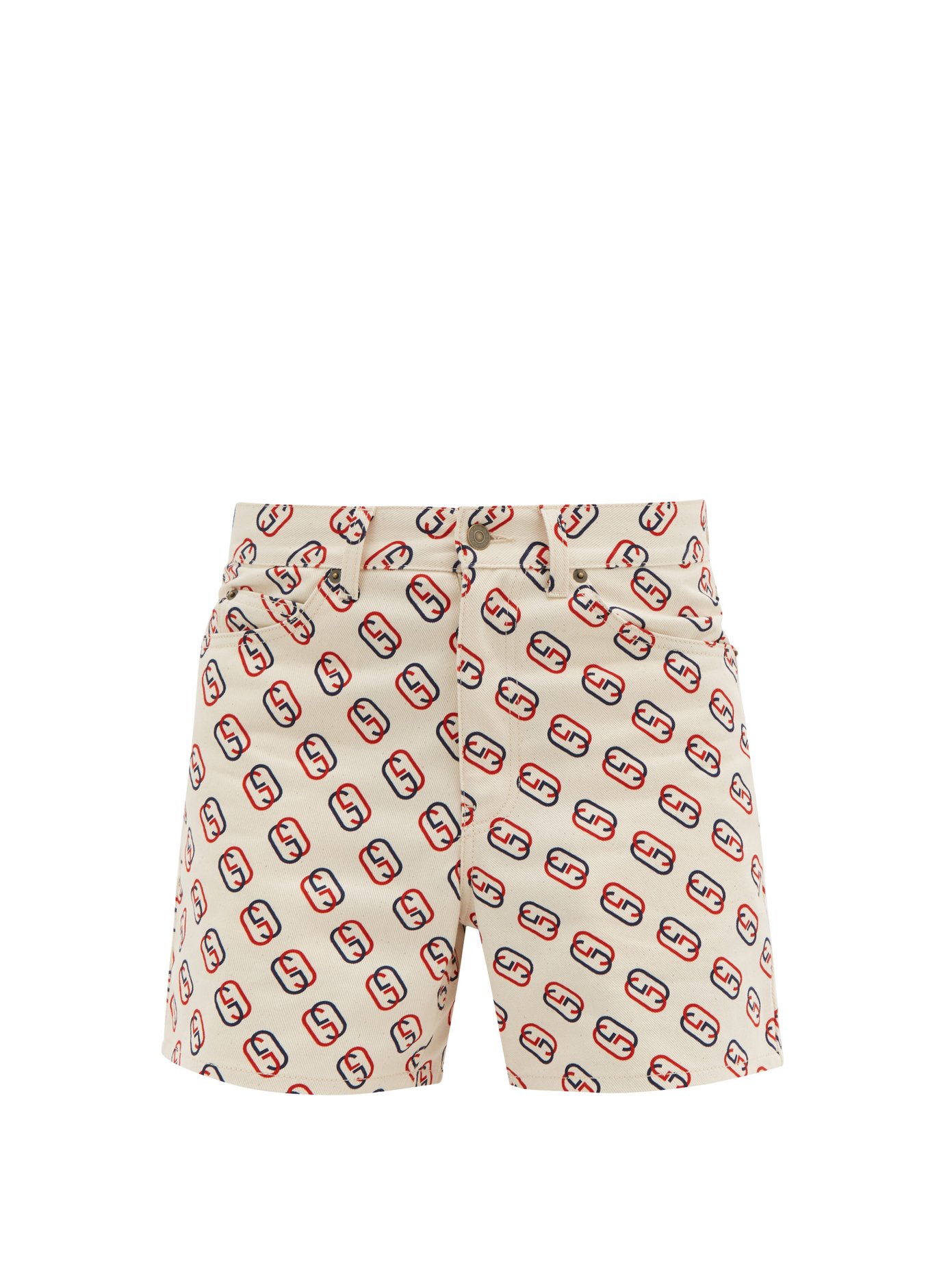 gucci print shorts
