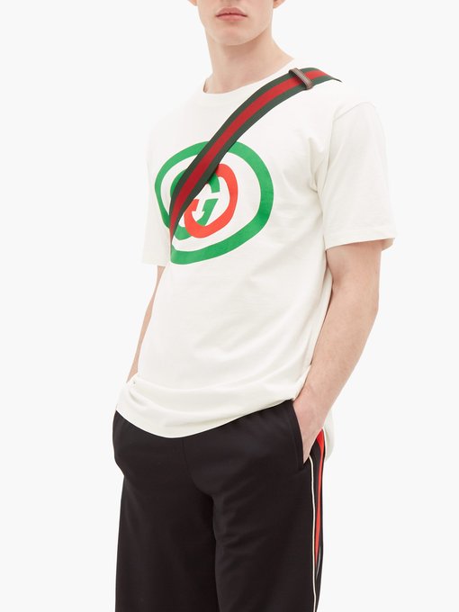 GG logo-print cotton T-shirt | Gucci 