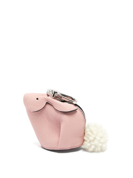 Bunny coin purse leather key ring 