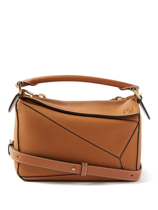 Puzzle small grained-leather cross-body 