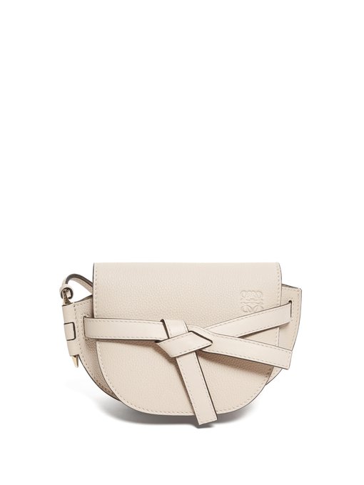 loewe gate mini leather shoulder bag