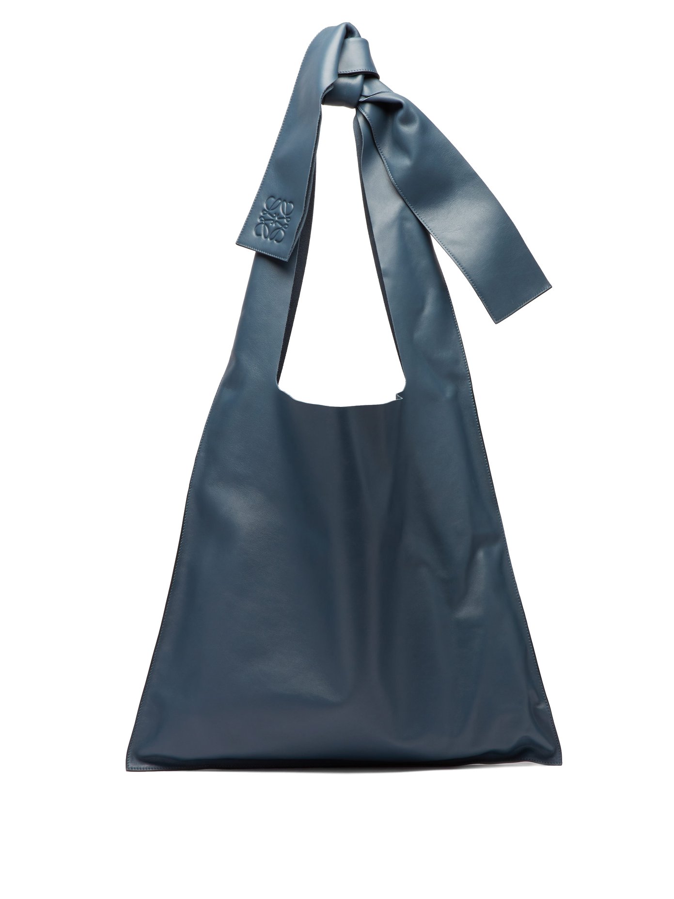 Bow oversized nappa-leather tote bag 
