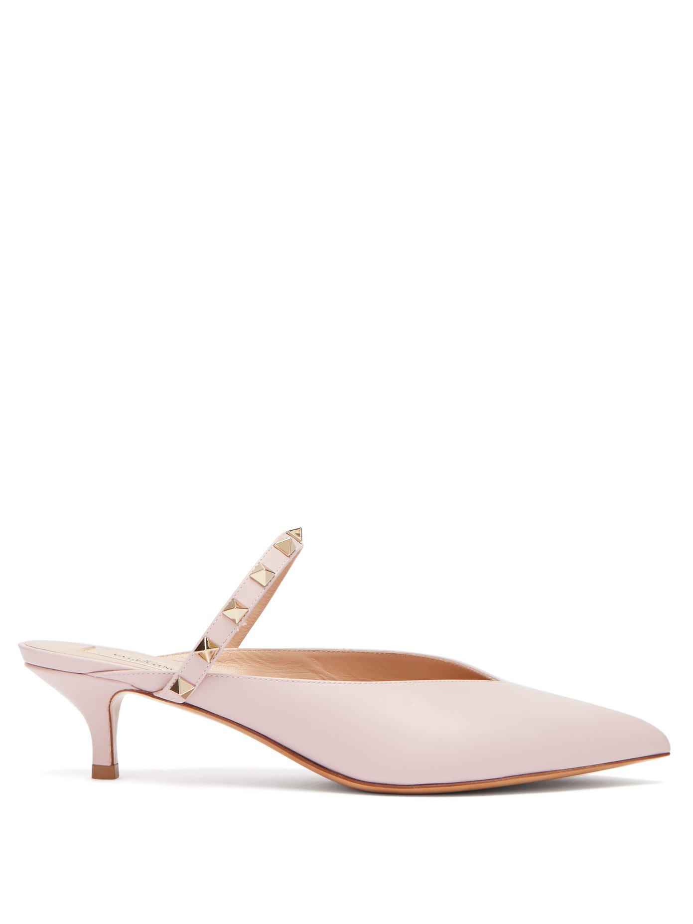 Rockstud Hype Leather Mules Valentino Matchesfashion Us