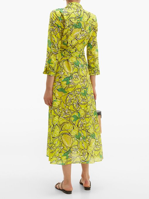 dvf lemon dress