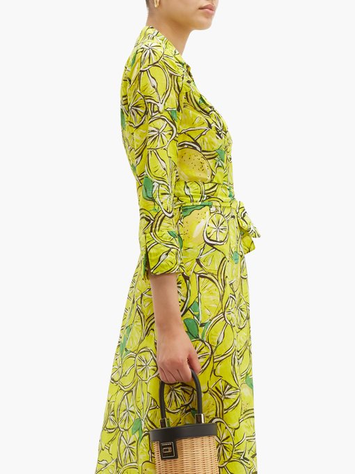 dvf lemon dress