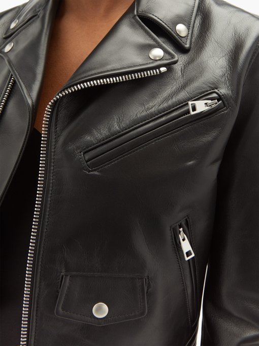 Cropped leather biker jacket | Bottega Veneta | MATCHESFASHION UK