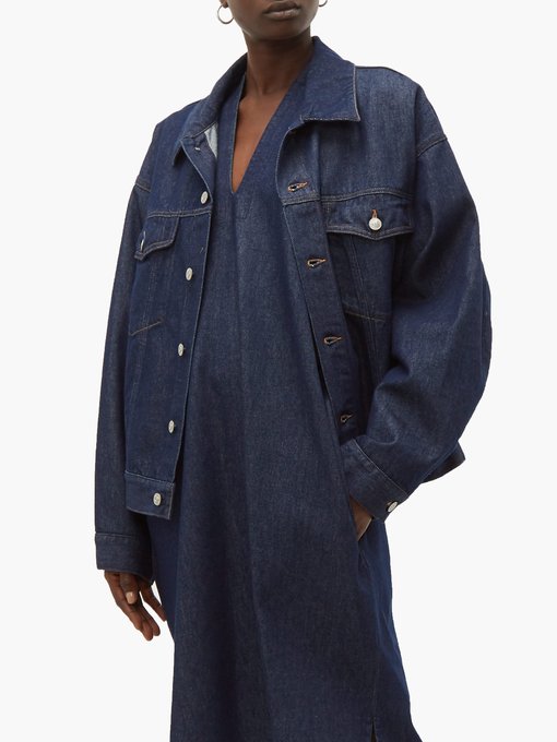 denim jacket with frock