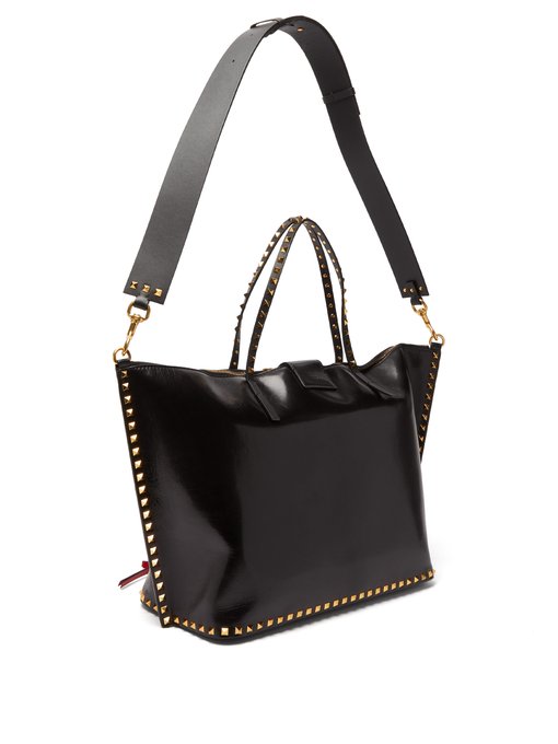 Rockstud Hype large leather tote bag | Valentino Garavani ...