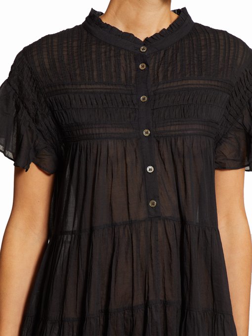 Lanikaye tiered cotton-voile mini dress | Isabel Marant Étoile ...
