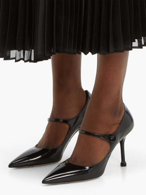 Pointed Mary Jane leather pumps | Prada 
