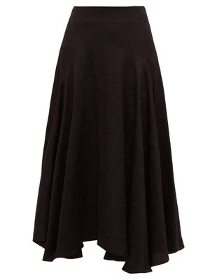 Flou thistle-jacquard midi skirt | Chloé | MATCHESFASHION UK